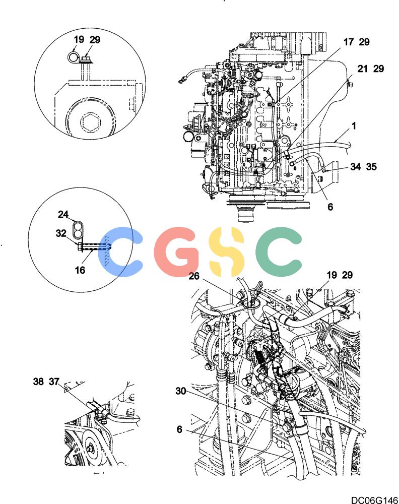 纽荷兰零件查询(E215B) - CRAWLER EXCAVATOR - TIER 3 (NA) - ASN N7DA21001 (1/07-) (1.082[00]) - HARNESS ASSEMBLY, UPPER (STANDARD, FRAME) (YN13E00118F1), FIGURE 2 OF 2 New Holland Constructuion