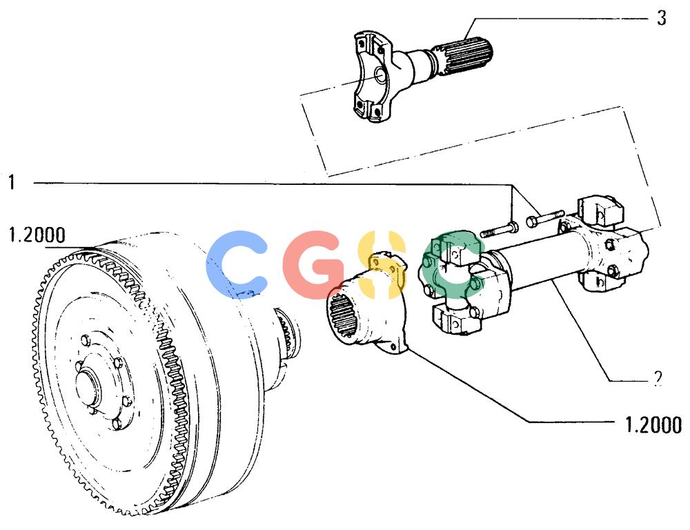 纽荷兰零件查询(FD14E) - CRAWLER DOZER (1.2040[001]) - DRIVE SHAFT New Holland Constructuion