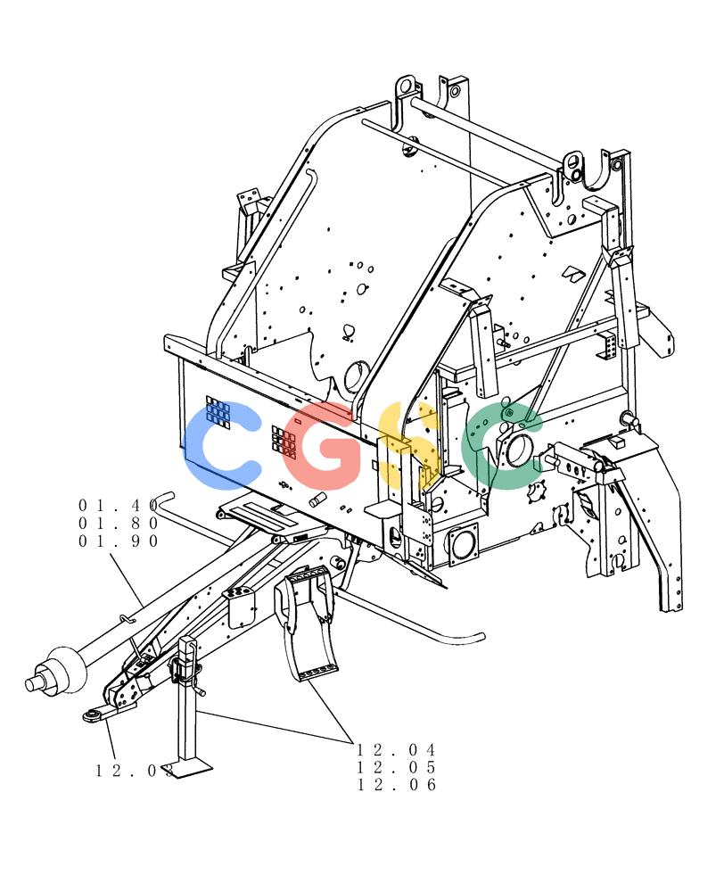 凯斯零件查询(RBX452) - CASE IH ROUND BALER (11/02-7/05) (SECTION 01[RBX452]) - PICTORIAL INDEX, PTO DRIVE SHAFT Case Agriculture