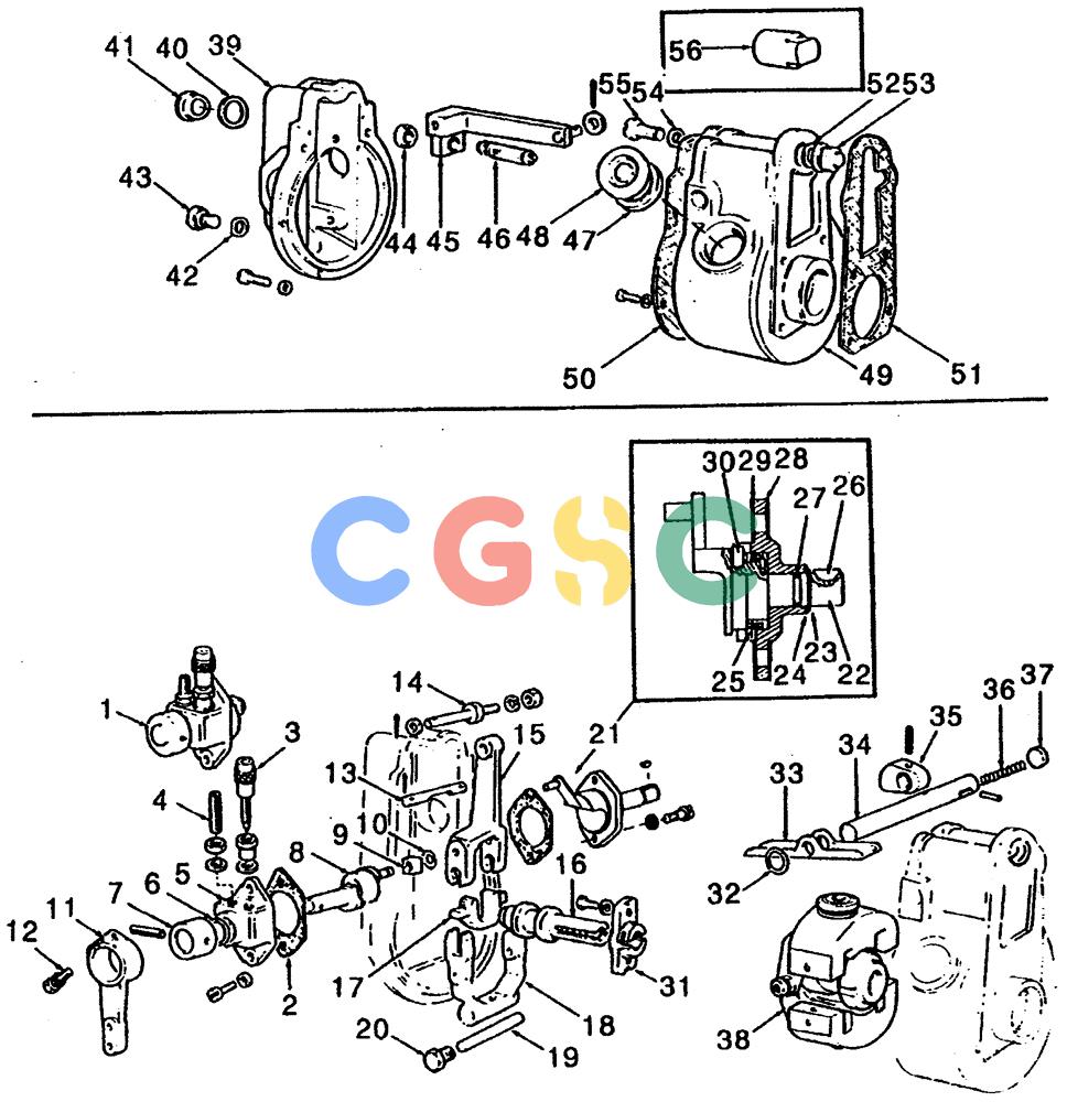 纽荷兰零件查询(65B) - MOTORGRADERS (A2.28[001]) - INJECTION PUMP GOVERNOR New Holland Constructuion