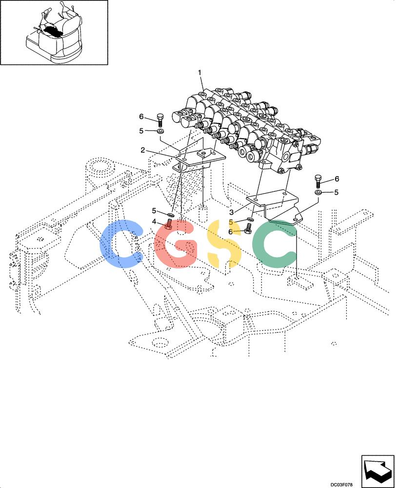 纽荷兰零件查询(E15) - COMPACT CRAWLER EXCAVATOR (N.A.) (1/06-) (08-19[00]) - VALVE MOUNTING New Holland Constructuion