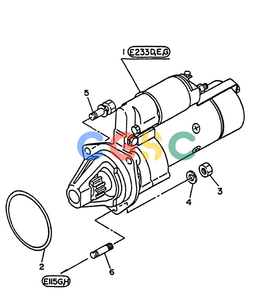 神钢零件查询(PE6T04) - NISSAN DIESEL ENGINE - LK900 & LK700A W/TURBO (1/03-12/06) (07-006) - MOTOR-STARTING, (FITTING PARTS), (SAWAFUJI MAKE) Kobelco