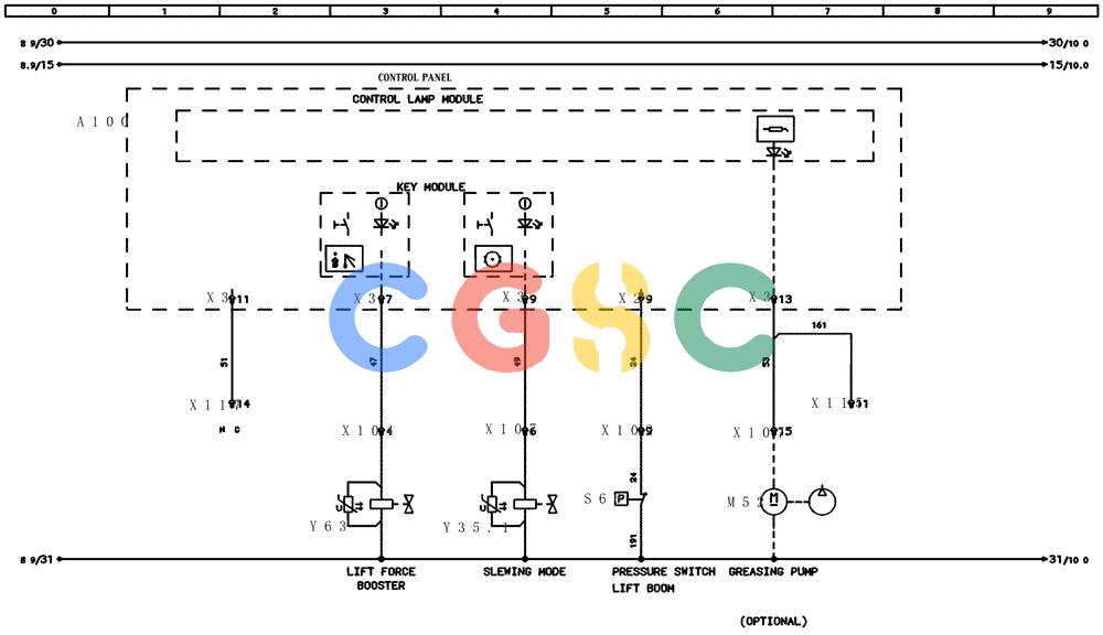 纽荷兰零件查询(EC240) - CRAWLER EXCAVATOR (5/00-) (31.051[009]) - ELECTRICAL COMPON. I.CIRCUIT DIAGRAM Page 09 (S/N 724002-UP) New Holland Constructuion