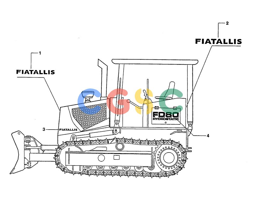纽荷兰零件查询(FD80) - CRAWLER DOZER (1/98-) (6.782[01]) - PLATES AND DECALS (Jan 29 2002 12:34PM) New Holland Constructuion