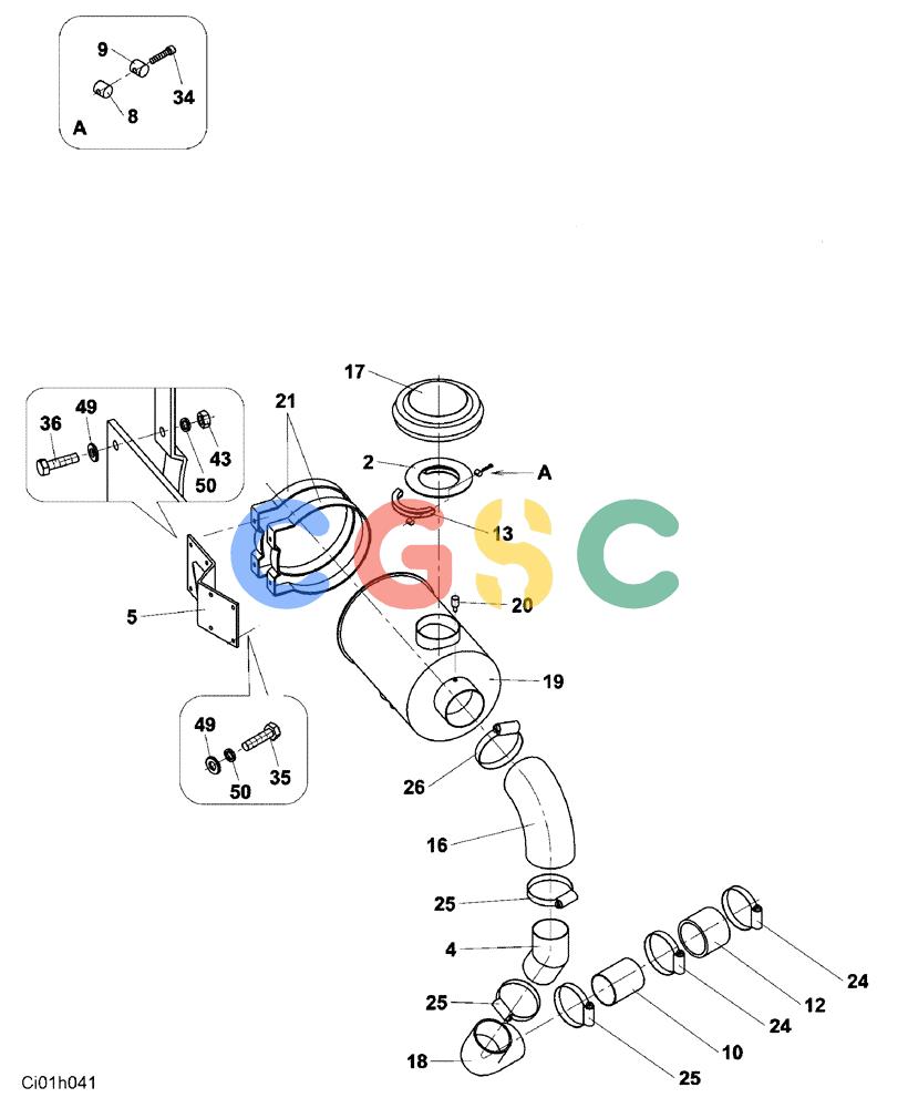 纽荷兰零件查询(CV2500) - VIBRATORY ROLLER (02-006-00[01]) - ENGINE New Holland Constructuion