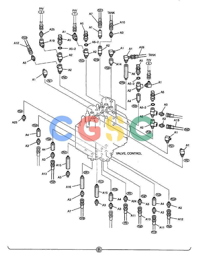 纽荷兰零件查询(EH80) - MIDI CRAWLER EXCAVATOR ASN LF04-02000 (N4TA18001 thru N4TA18010, ASN N5TA18011 -) (NA) (1/ (155) - CONTROL LINES, REMOTE (WITHOUT NIBBLER AND BREAKER) (BOOM SAFETY) New Holland Constructuion