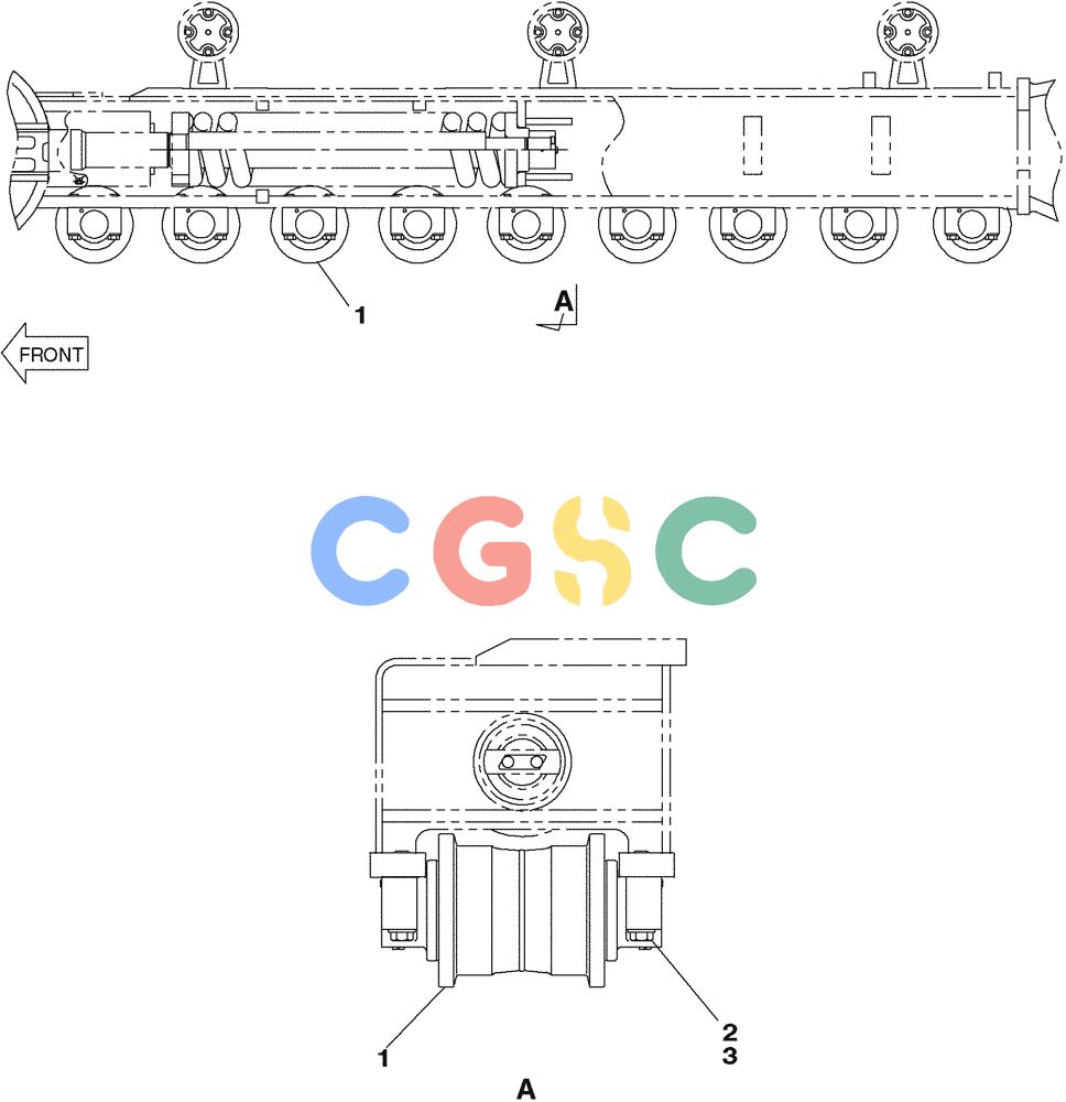 纽荷兰零件查询(E805) - CRAWLER EXCAVATOR (1/05-) (05-025-00[01]) - ROLLER LOWER New Holland Constructuion