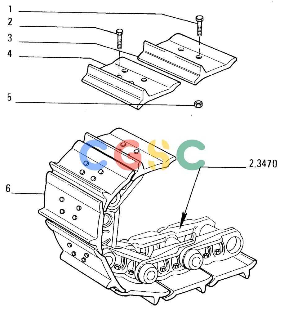 纽荷兰零件查询(FD14E) - CRAWLER DOZER (92.3481[001]) - TRACK CHAIN-SHOES New Holland Constructuion