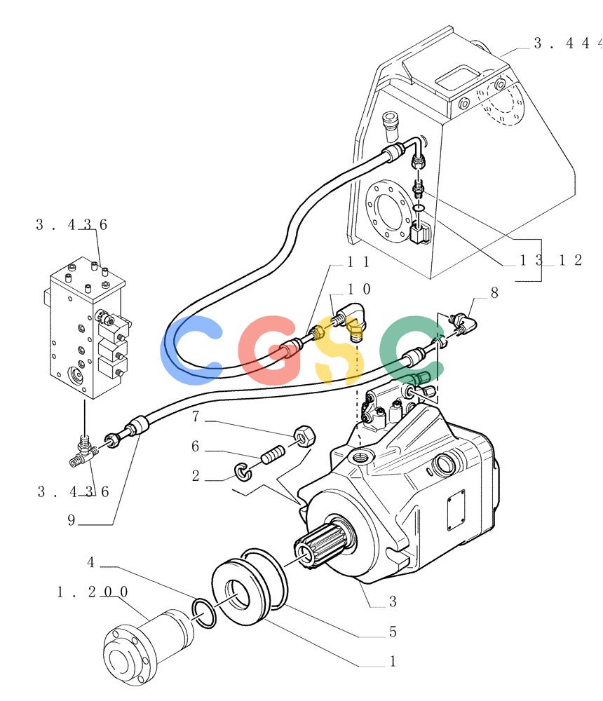 纽荷兰零件查询(DC180LT) - CRAWLER DOZER (5/00-) (3.435[01]) - EQUIPMENT PUMP - VERSION (01) New Holland Constructuion