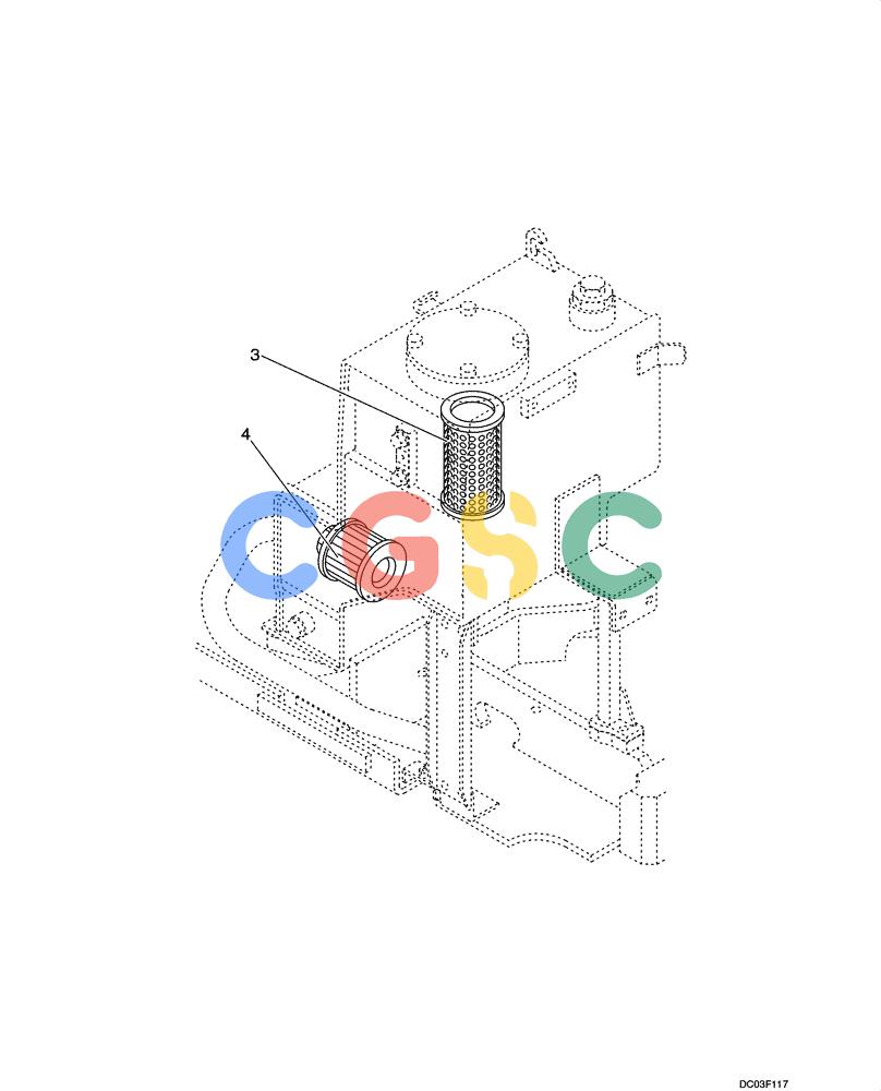 纽荷兰零件查询(E15) - COMPACT CRAWLER EXCAVATOR (N.A.) (1/06-) (08-57[00]) - HYDRAULIC TANK - FILTERS New Holland Constructuion
