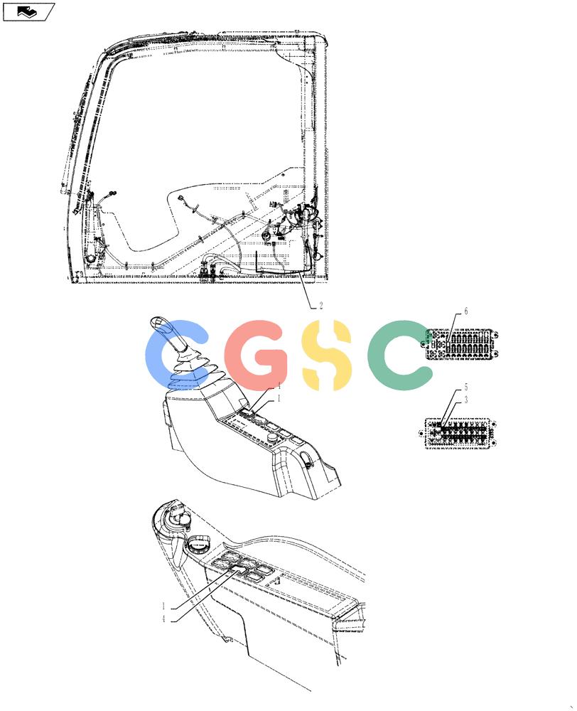 神钢零件查询(SK170 ACERA M-9) - CRAWLER EXCAVATOR - TIER 3 NON-REGULATED (1/12-12/13) (90.124.AE[02]) - SEAT, AIR SUSPENSION, HARNESS Kobelco