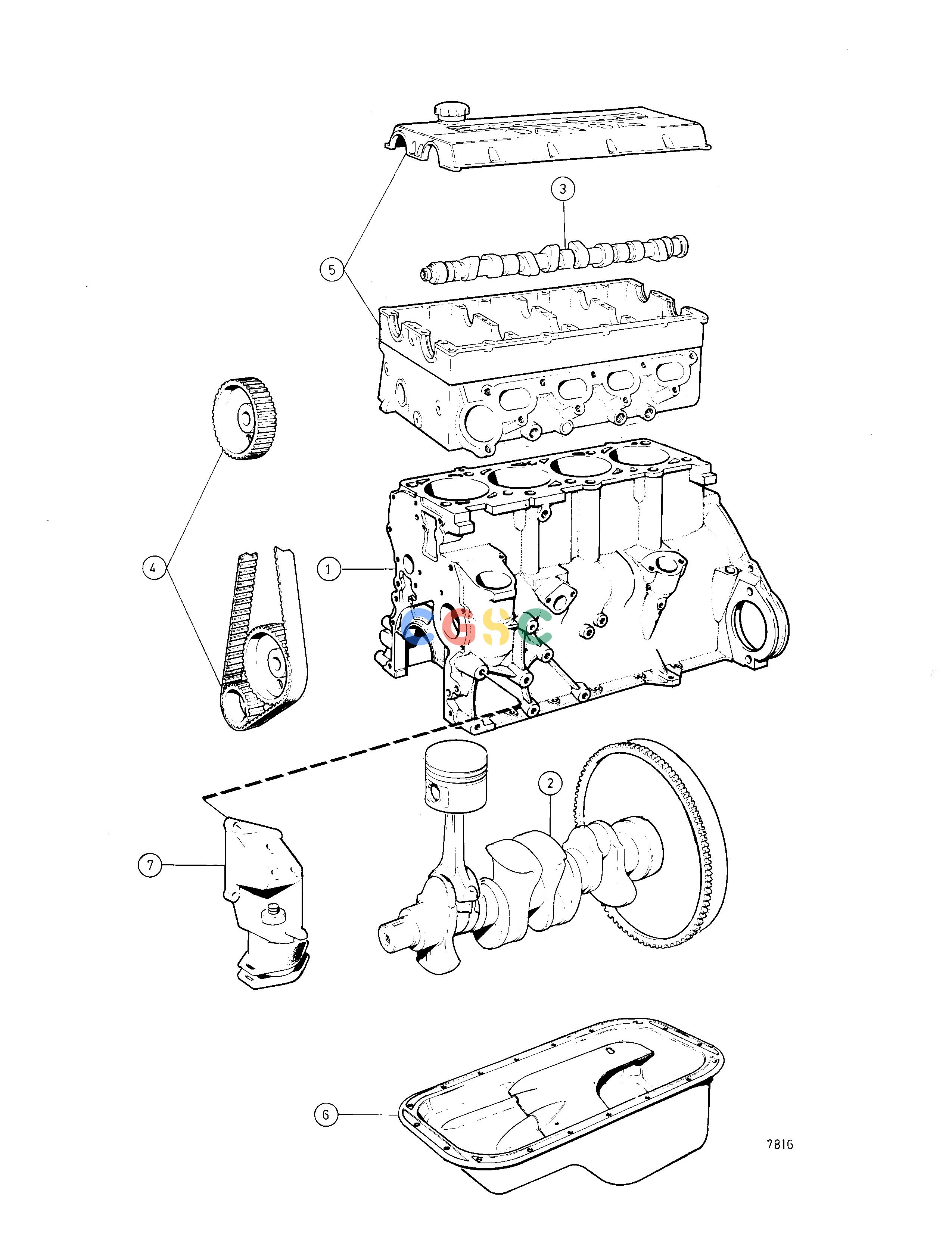 沃尔沃零件查询251AEngineEngine with Installation Component: BEPC Volvo Penta Parts catalog