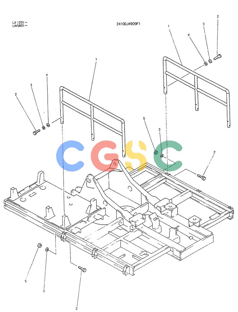 神钢零件查询(K904DL) - EXCAVATOR ASN LX1201 (1/84-12/03) (02-026) - GUARD ASSY (TUNNEL) Kobelco