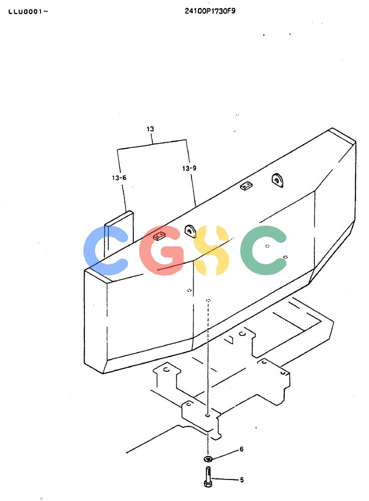 神钢零件查询(MD240BLC) - EXCAVATOR BTW LLU0001 - LLU0300 (1/80-12/06) (01-002) - COUNTER-WEIGHT ASSY Kobelco