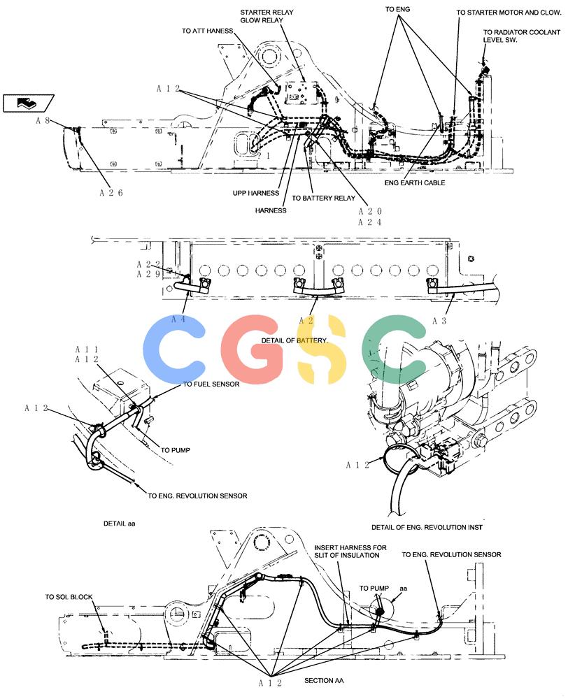 纽荷兰零件查询(E235BSR) - CRAWLER EXCAVATOR (5/07-) (1.220[13]) - ELECTRIC SYSTEM New Holland Constructuion