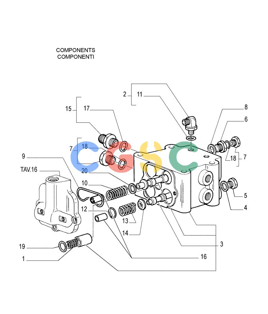 纽荷兰零件查询(FL145) - CRAWLER LOADER (N.A. VERSION) (11/98-) (1.277[15]) - REAR TRANSMISSION - CONTROL VALVE New Holland Constructuion