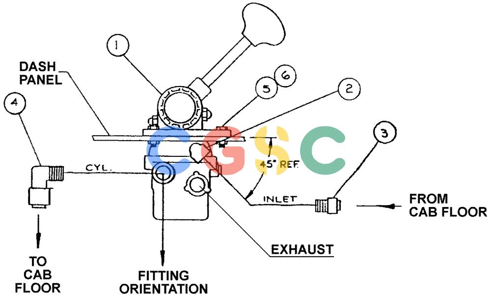 凯斯零件查询(4330) - TITAN FLOATER (6/98-8/99) (07-013) - HAND THROTTLE VALVE GROUP Case Agriculture