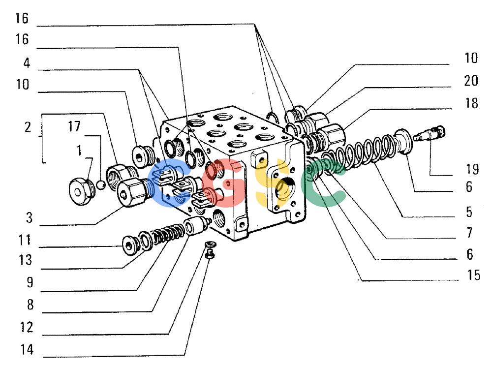 纽荷兰零件查询(FL5B) - CRAWLER LOADER (E3.31[002]) - DISTRIBUTOR VALVE New Holland Constructuion