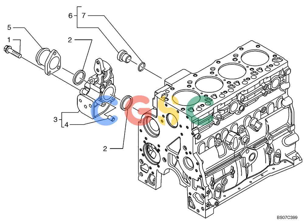 神钢零件查询(SK170-8) - ACERA MARK III EXCAVATOR - TIER 3 (NA) ASN YM04-U1601 - (5/07-12/12) (09-30[00]) - PIPING - ENGINE COOLING SYSTEM (101660690002) Kobelco