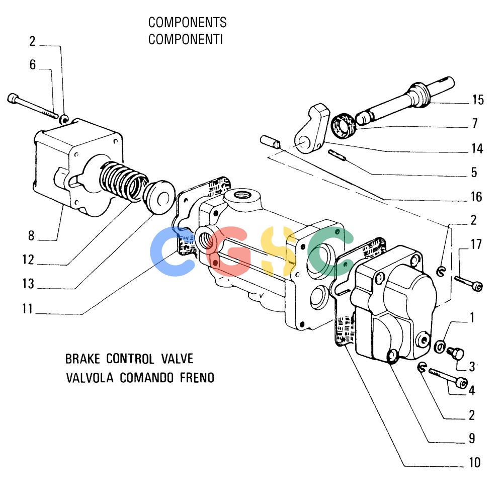 纽荷兰零件查询(FD255) - CRAWLER DOZER (N.A. VERSION) (7/95-) (2.304[05]) - BRAKE CONTROLS - STEERING CLUTCH New Holland Constructuion
