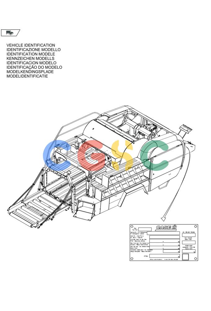 凯斯零件查询(LB433S) - BIG RECTANGULAR BALER (9/08-12/12) (00.038[01]) - IDENTIFICATION PLATE Case Agriculture