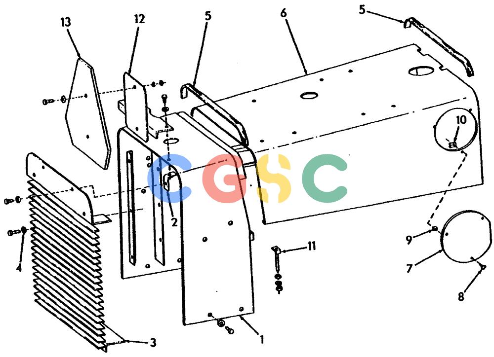 纽荷兰零件查询(65B) - MOTORGRADERS (L1.01[001A]) - RADIATOR SHELL & HOOD New Holland Constructuion