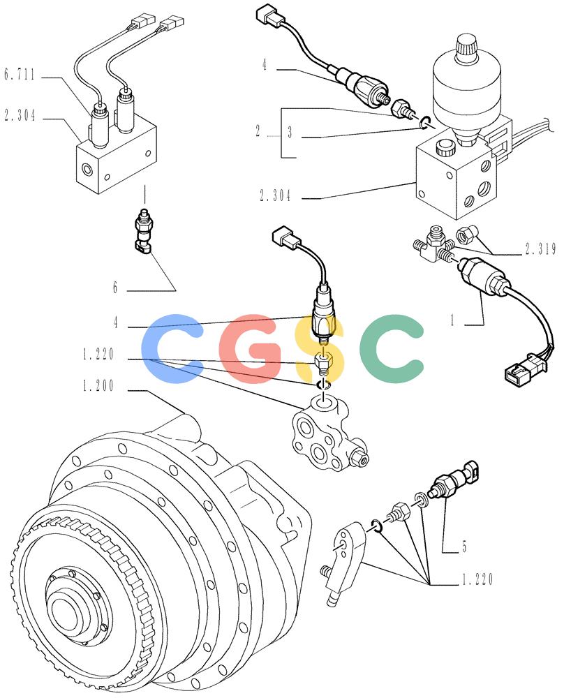 纽荷兰零件查询(DC150LT) - CRAWLER DOZER (6/00-) (6.712[05]) - ELECTRIC COMPONENTS New Holland Constructuion