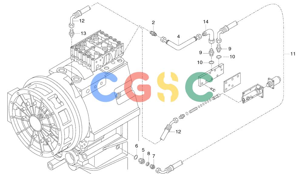 纽荷兰零件查询(AD300) - ARTICULATED DUMP TRUCK (1/01-) (1.212/3[20A]) - TRANSMISSION - PIPING New Holland Constructuion