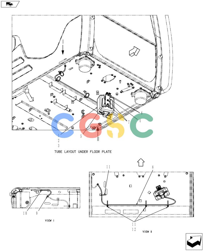纽荷兰零件查询(E80BMSR) - COMPACT CRAWLER EXCAVATOR ASN LF06-04501 (NBTA18037) (01-063[00]) - TANK ASSEMBLY, WASHER New Holland Constructuion
