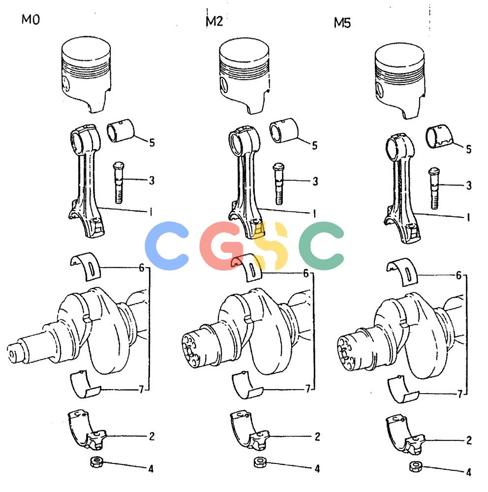 神钢零件查询(6D16-T) - MITSUBISHI DIESEL ENGINE - K909LC & MD240BLC (1/87-12/06) (01-014) - CONNECTING ROD & BEARING Kobelco