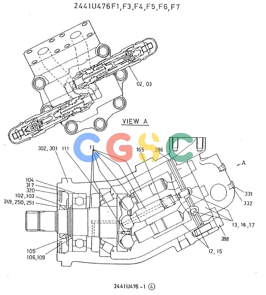 神钢零件查询(K909A) - EXCAVATOR ASN LQ0795 (1/83-12/03) (01-025) - MOTOR, SWING Kobelco