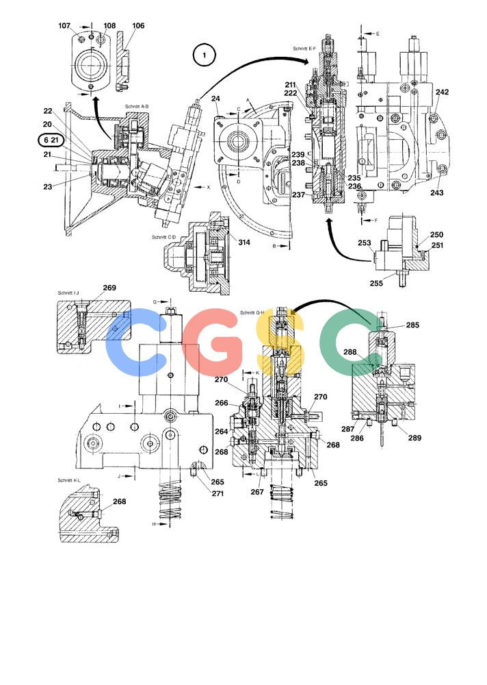 纽荷兰零件查询(EC350) - CRAWLER EXCAVATOR (2/00-) (22.020[001]) - DOUBLEPUMP New Holland Constructuion