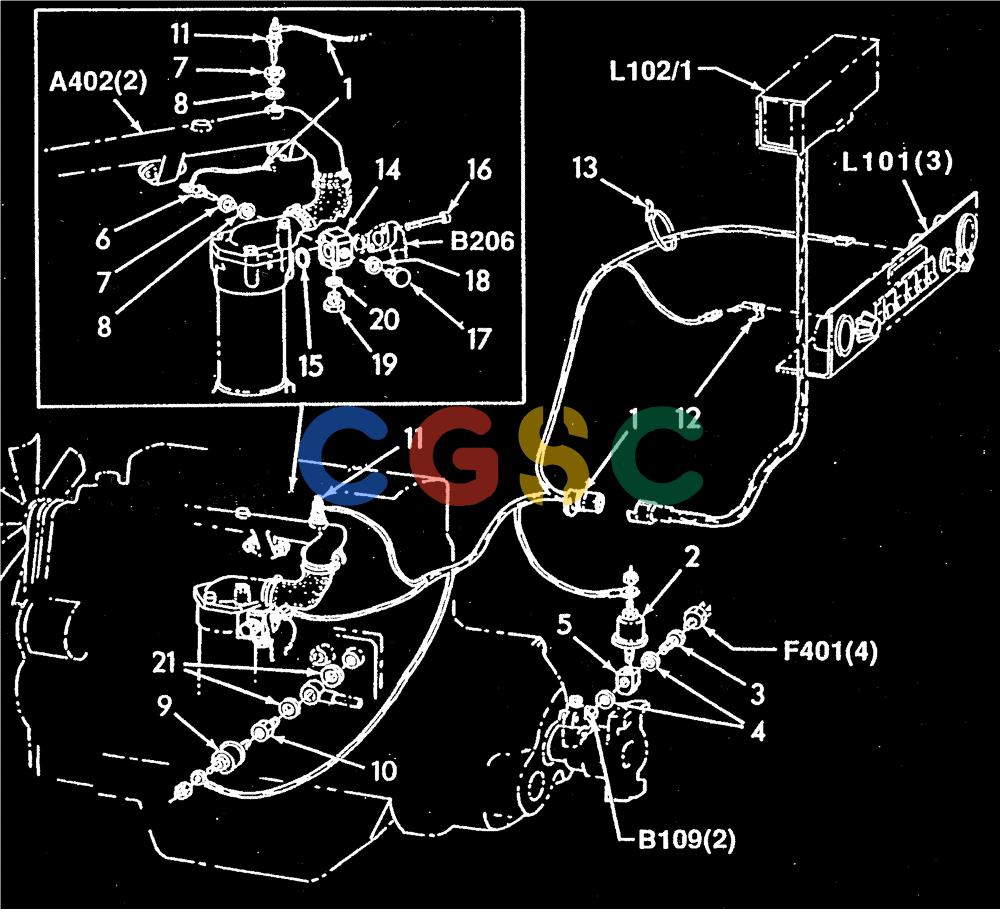 纽荷兰零件查询(FL14E) - CRAWLER LOADER (F4.01[005A]) - GAUGE SENDING UNITS & WIRING New Holland Constructuion