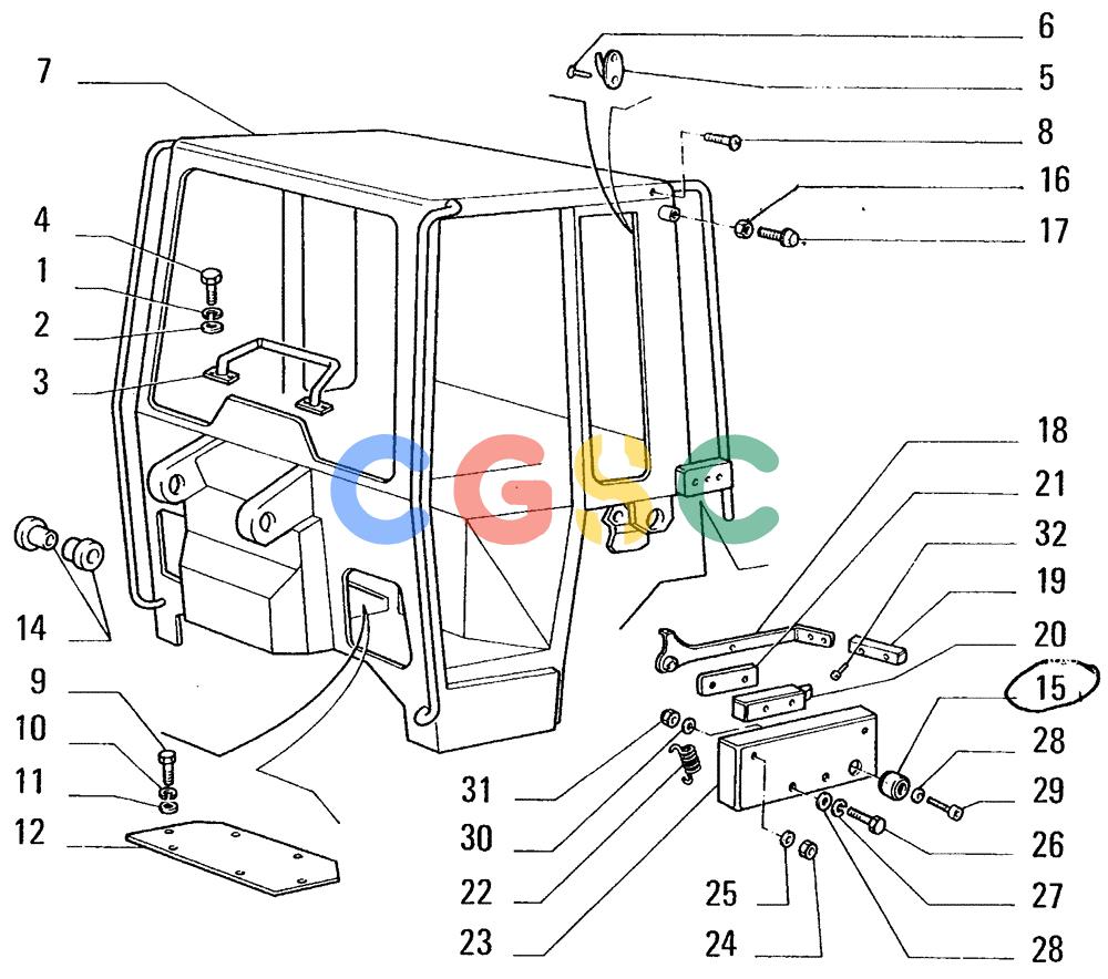 纽荷兰零件查询(FL14E) - CRAWLER LOADER (L1.04[001]) - CAB New Holland Constructuion
