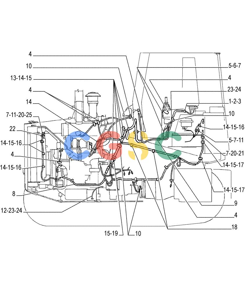 纽荷兰零件查询(FL145) - CRAWLER LOADER (N.A. VERSION) (11/98-) (6.711[01]) - ELECTRICAL SYSTEM - ELECTRIC WIRING New Holland Constructuion