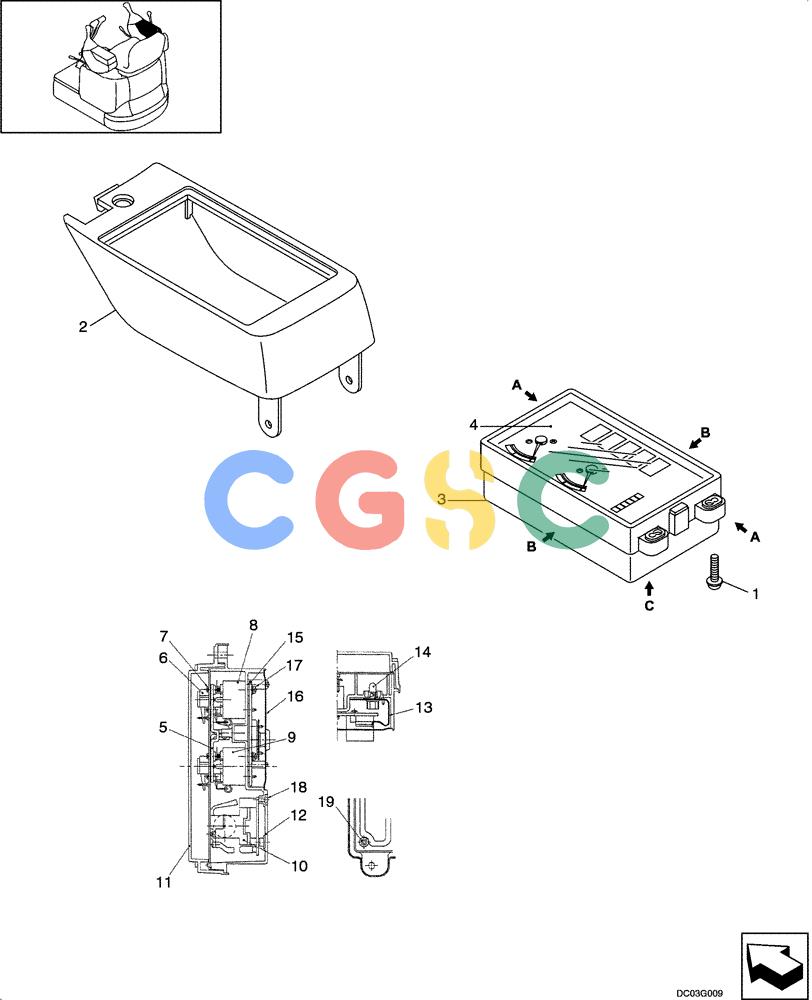 纽荷兰零件查询(E15) - COMPACT CRAWLER EXCAVATOR (N.A.) (1/06-) (09-23[00]) - PANEL ASSY - RIGHT HAND New Holland Constructuion
