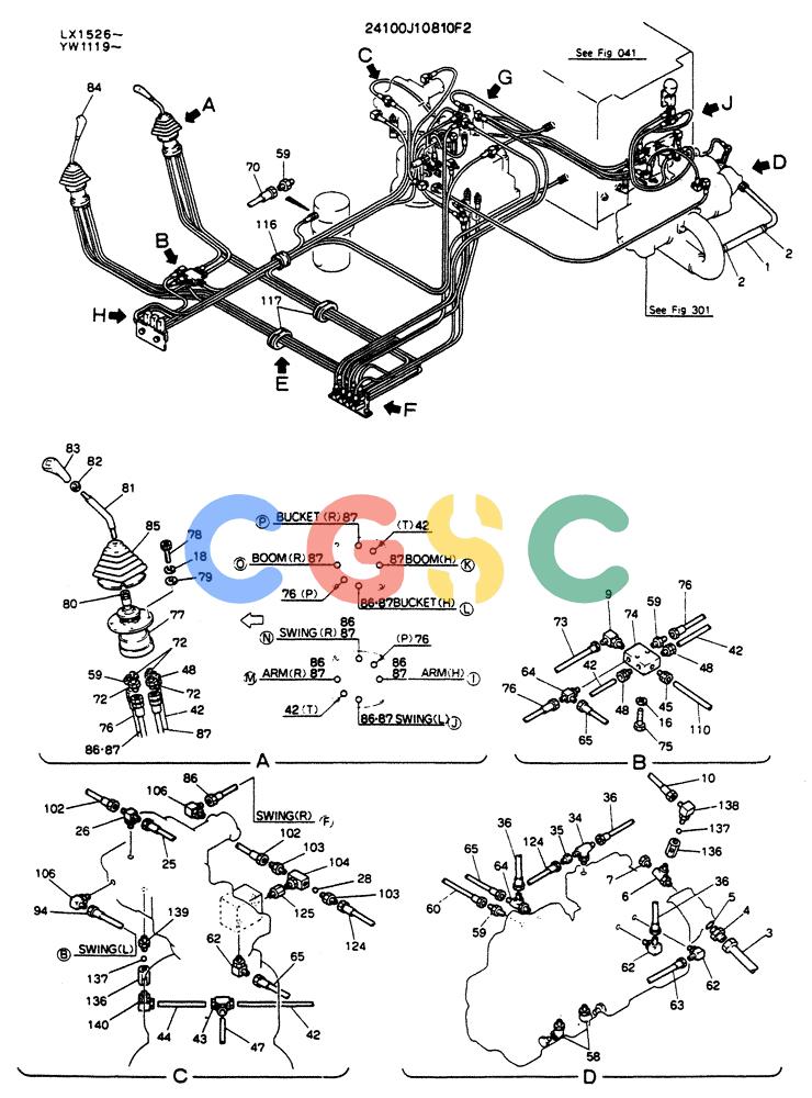 神钢零件查询(K904L) - MARK II EXCAVATOR ASN LX1526 (1/88-12/03) (03-003[01]) - REMOTE-CONTROL ASSY Kobelco