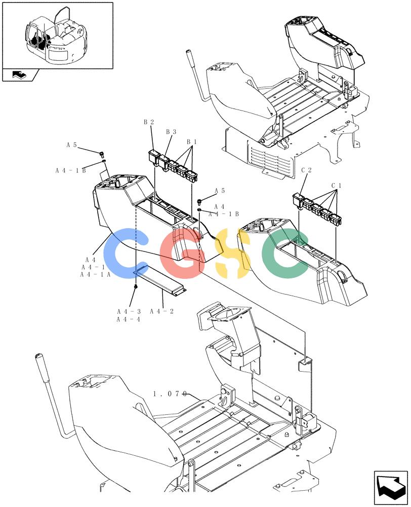 纽荷兰零件查询(E235BSR) - CRAWLER EXCAVATOR (5/07-) (1.280[01]) - RADIO INSTAL New Holland Constructuion