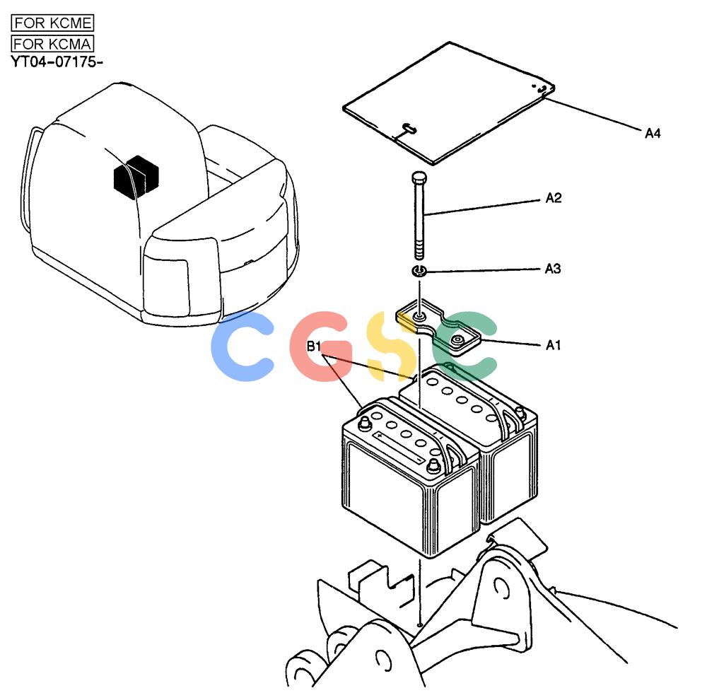 纽荷兰零件查询(E70SR) - MIDI CRAWLER EXCAVATOR ASN YT04-07175 (01-052) - BATTERY INSTAL New Holland Constructuion