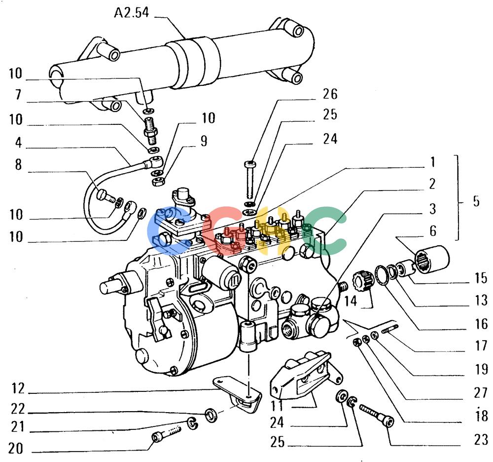 纽荷兰零件查询(FL14E) - CRAWLER LOADER (A2.24[001]) - FUEL INJECTION SYSTEM New Holland Constructuion