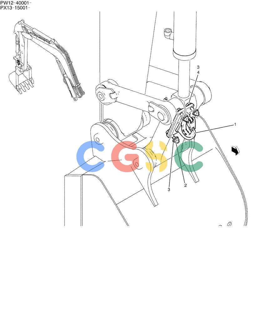 纽荷兰零件查询(E35SR) - COMPACT CRAWLER EXCAVATOR ASN PX13-15001 (N6TN61732) (NA) (1/06-) (05-024) - HOOK INSTAL, P/N PX71F00002F1 New Holland Constructuion