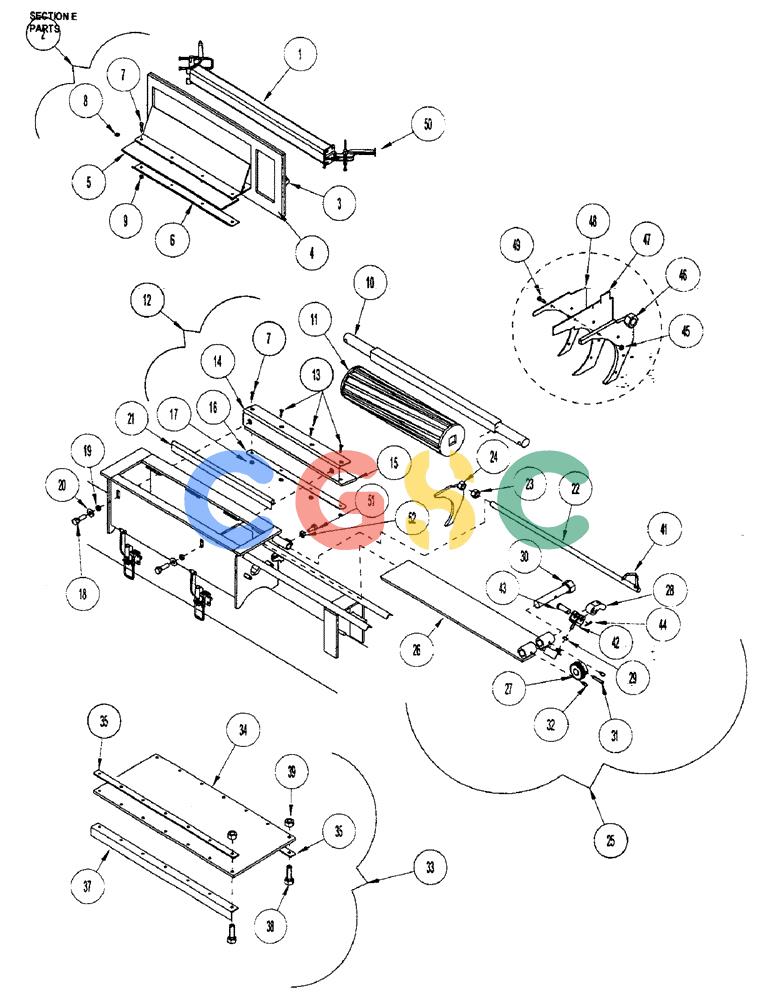 凯斯零件查询(3503) - CONCORD AIR SYSTEM (1/96-12/00) (E26) - PRODUCT METER - FRONT 3503 Case Agriculture