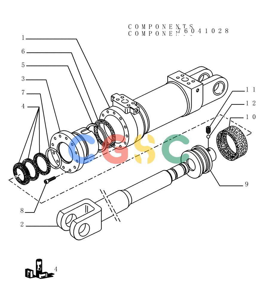 纽荷兰零件查询(DC180PS) - CRAWLER DOZER (11/00-) (9.481[04]) - HYDRAULIC TILT - ANGLEDOZER (HA) - VERSION (01-02) - OPTIONAL CODE 76054830 New Holland Constructuion
