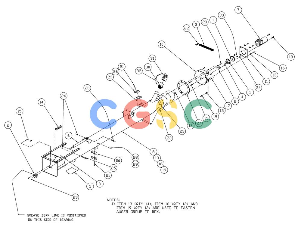凯斯零件查询(810) - FLEX-AIR APPLICATOR - 2009 (9/09-12/11) (01-001) - 8" AUGER GROUP Case Agriculture
