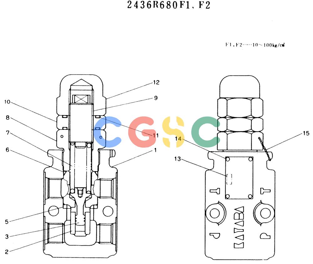 神钢零件查询(K916LC) - MARK II EXCAVTOR ASN YS0201 (1/89-12/03) (10-001) - VALVE ASSY, RELIEF Kobelco