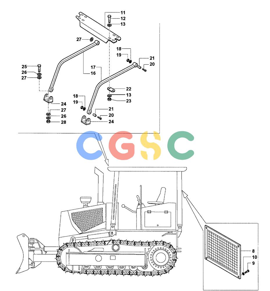 纽荷兰零件查询(DC100) - CRAWLER DOZER (N.A. VERSION) (4/00-) (9.800[01B]) - SHIELDS DC100 New Holland Constructuion