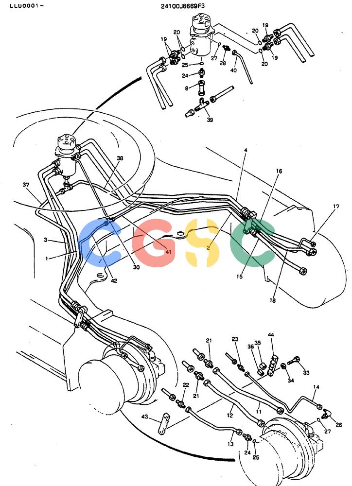 神钢零件查询(MD240BLC) - EXCAVATOR BTW LLU0001 - LLU0300 (1/80-12/06) (06-009) - HYDR LINES, LOW Kobelco