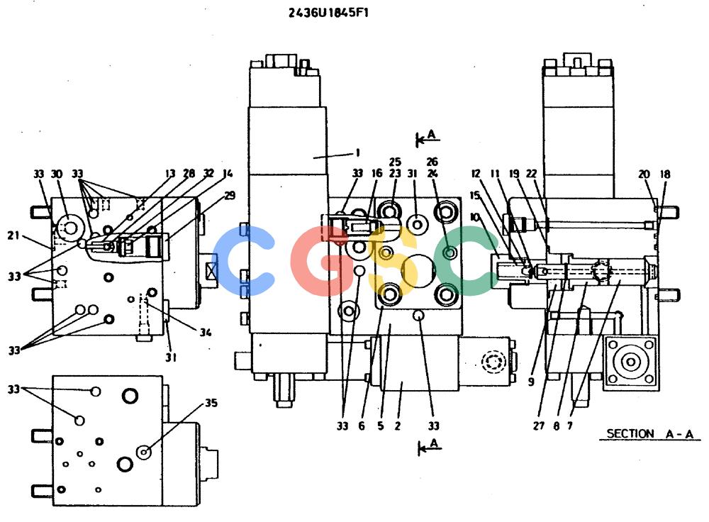 神钢零件查询(MD400LC) - EXCAVATOR BTW YS0101 - YS0200 (1/80-12/06) (09-034) - REGULATOR ASSY/ P.N. 2436U1845F1 Kobelco
