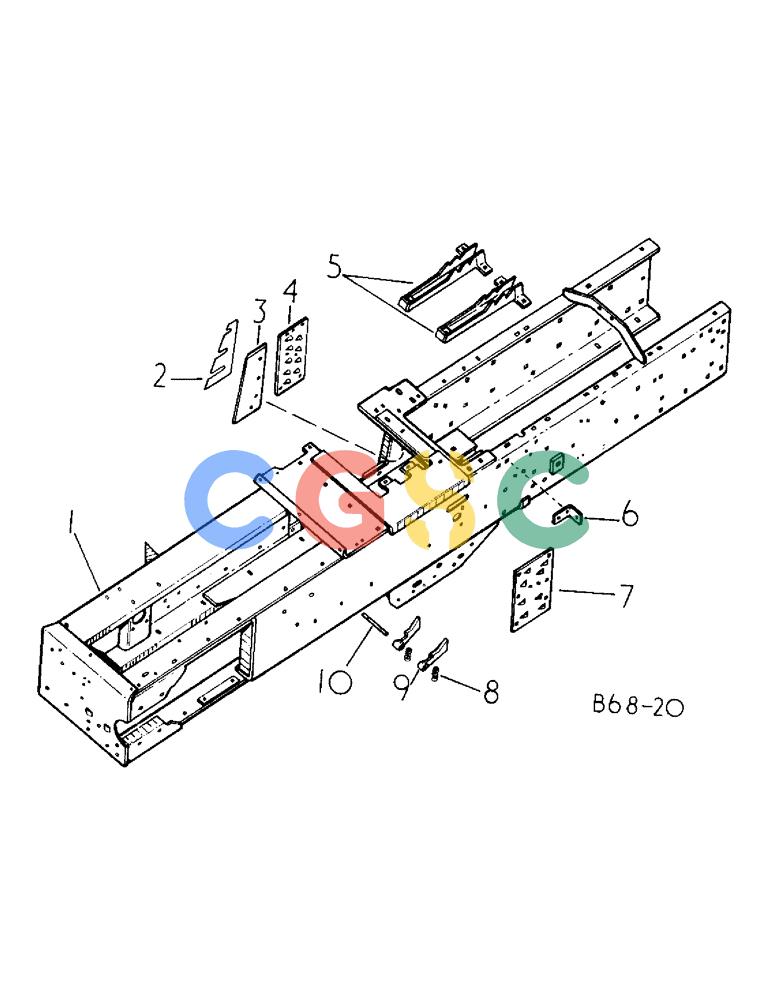 凯斯零件查询(425) - INTERNATIONAL HARVESTER RECTANGULAR BALER (1/76-12/85) (A-05) - BALE CHAMBER Case Agriculture