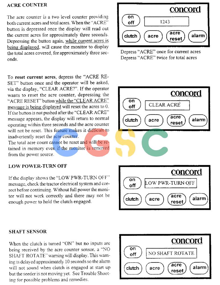 凯斯零件查询(3503) - CONCORD AIR SYSTEM (1/96-12/00) (C26) - ACRE COUNTER/LOW POWER-TURN OFF/SHAFT SENSOR Case Agriculture